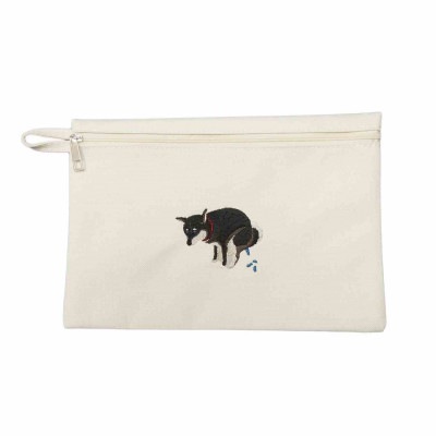 SHIBA-INU POOPING POUCH - 黒柴