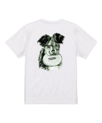 PEGION DOG T-SHIRT for owner - WHITE