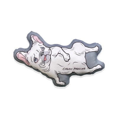 FRENCHIE CUSHION - CREAM