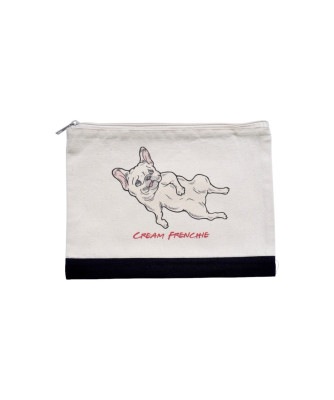 FRENCHIE FRENCHIE POUCH - CREAM
