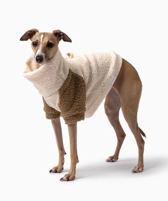 TEDDY JUMPER -BROWN×WHITE