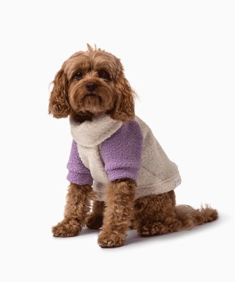 TEDDY JUMPER -PURPLE×WHITE