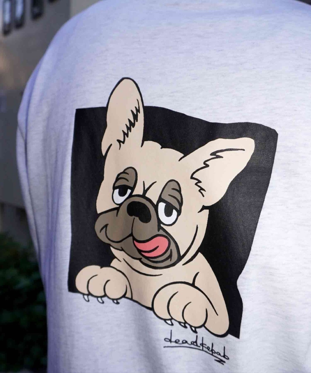 FRENCHI BULL DOG LONG TEE - FAWN