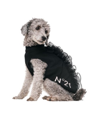 【N21】 FRILL TANK - BLACK