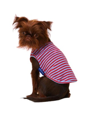 BFF SLEEVELESS SHIRT - RED/BLUE