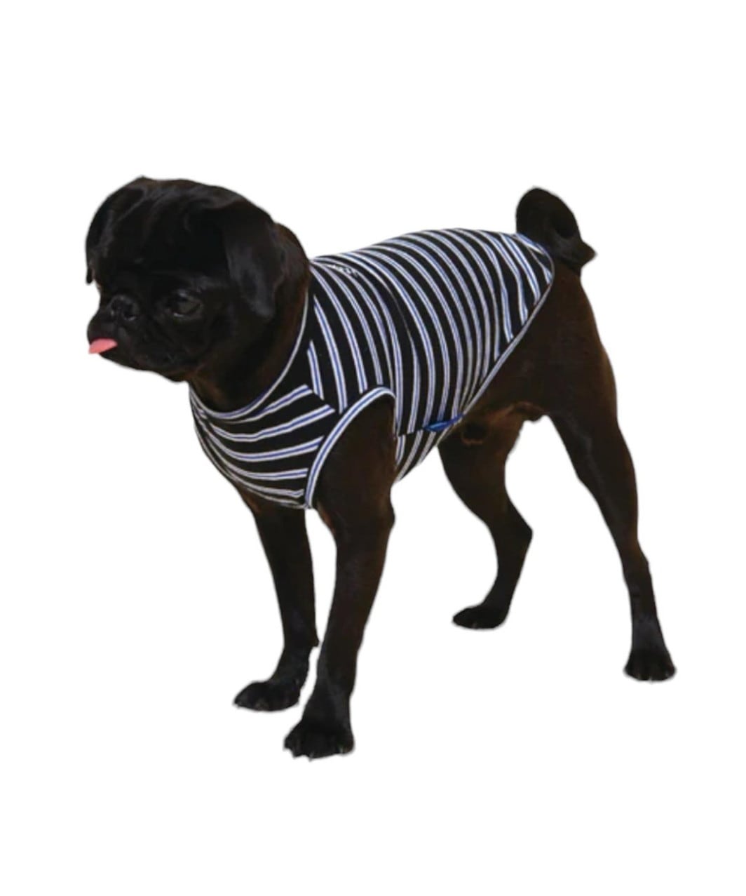 MAIN SQUEEZE SLEEVELESS SHIRT - BLACK/BLUE