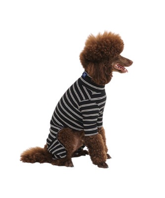 MIDNIGHT IN PARIS ONESIE - BLACK/WHITE