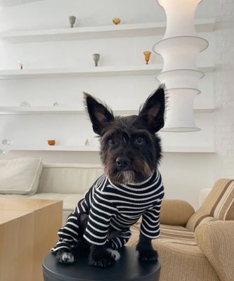 CAFE IN PARIS ONESIE - BLACK/WHITE