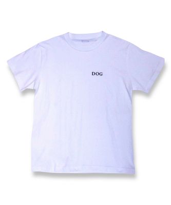 JUST ”DOG” T-SHIRT - WHITE