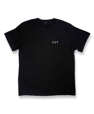 JUST  CAT  T-SHIRT - BLACK