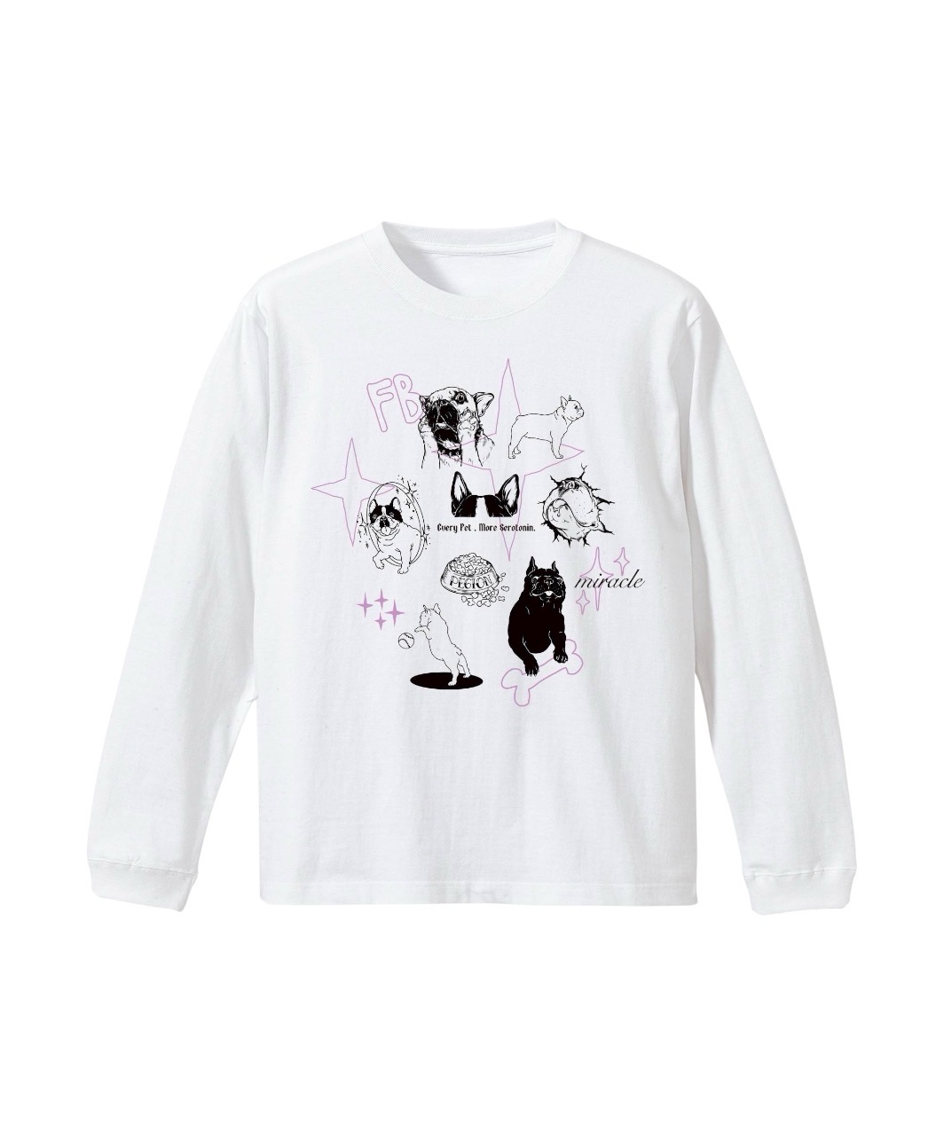 HAPPY FRENCHIE DAYS L/S - PURPLE