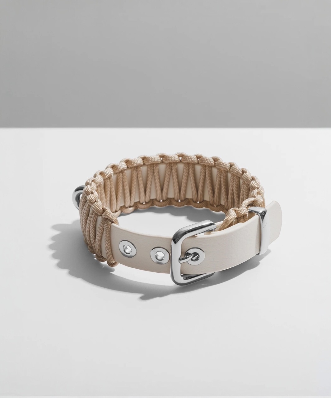 GALAN COLLAR in Bone - GREIGE/WHITE