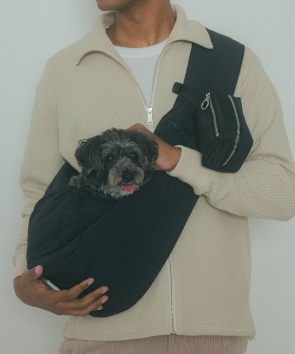 PET CARRY SHOULDER - BLACK