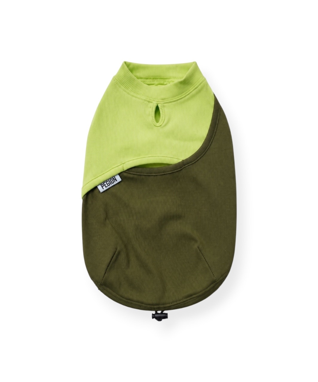 DOCKING TANK TOP - KHAKI/NEON GREEN