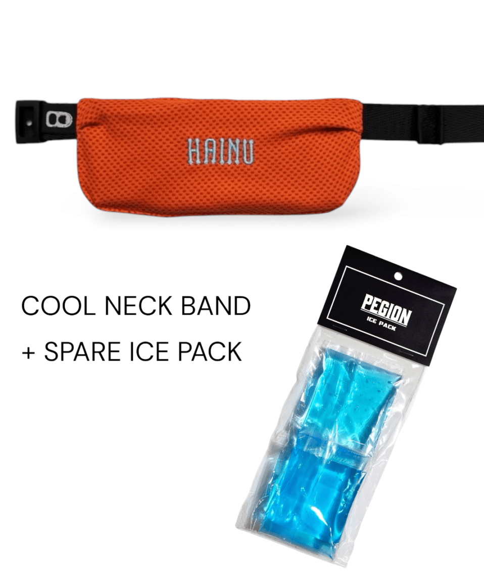 【送料無料】COOL NECK BAND + SPARE ICE PACK - ORANGE