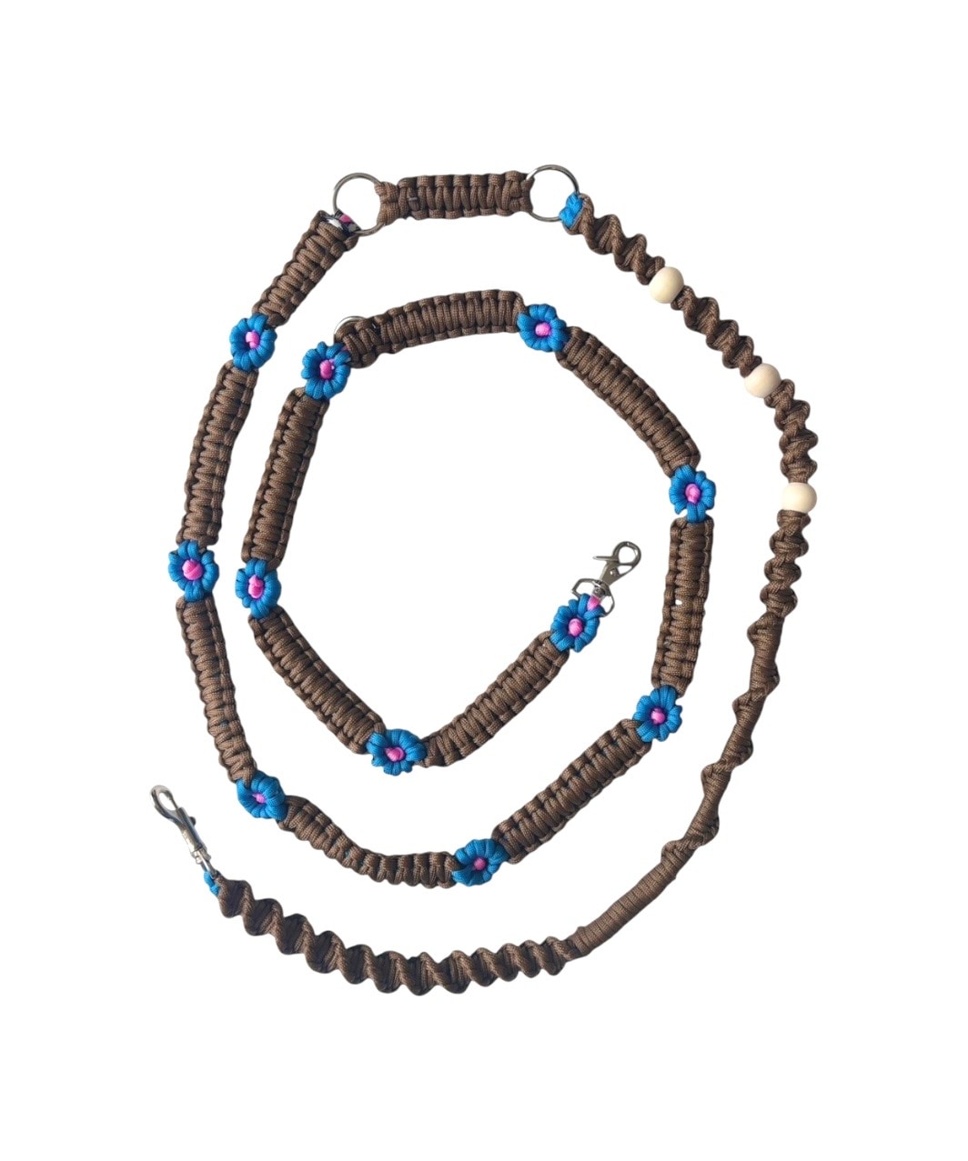 RIOCA×PEGIN FLOWER SHOULDER NO,1 - BROWN/BLUE