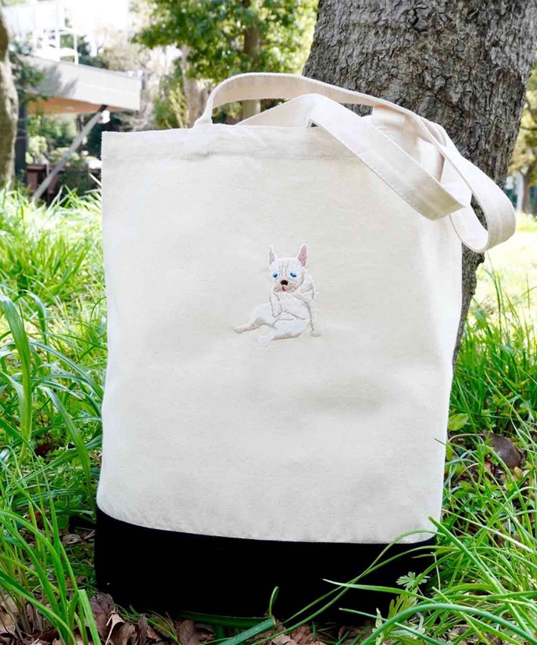 F/B CHINSURI TOTE BAG - CREAM