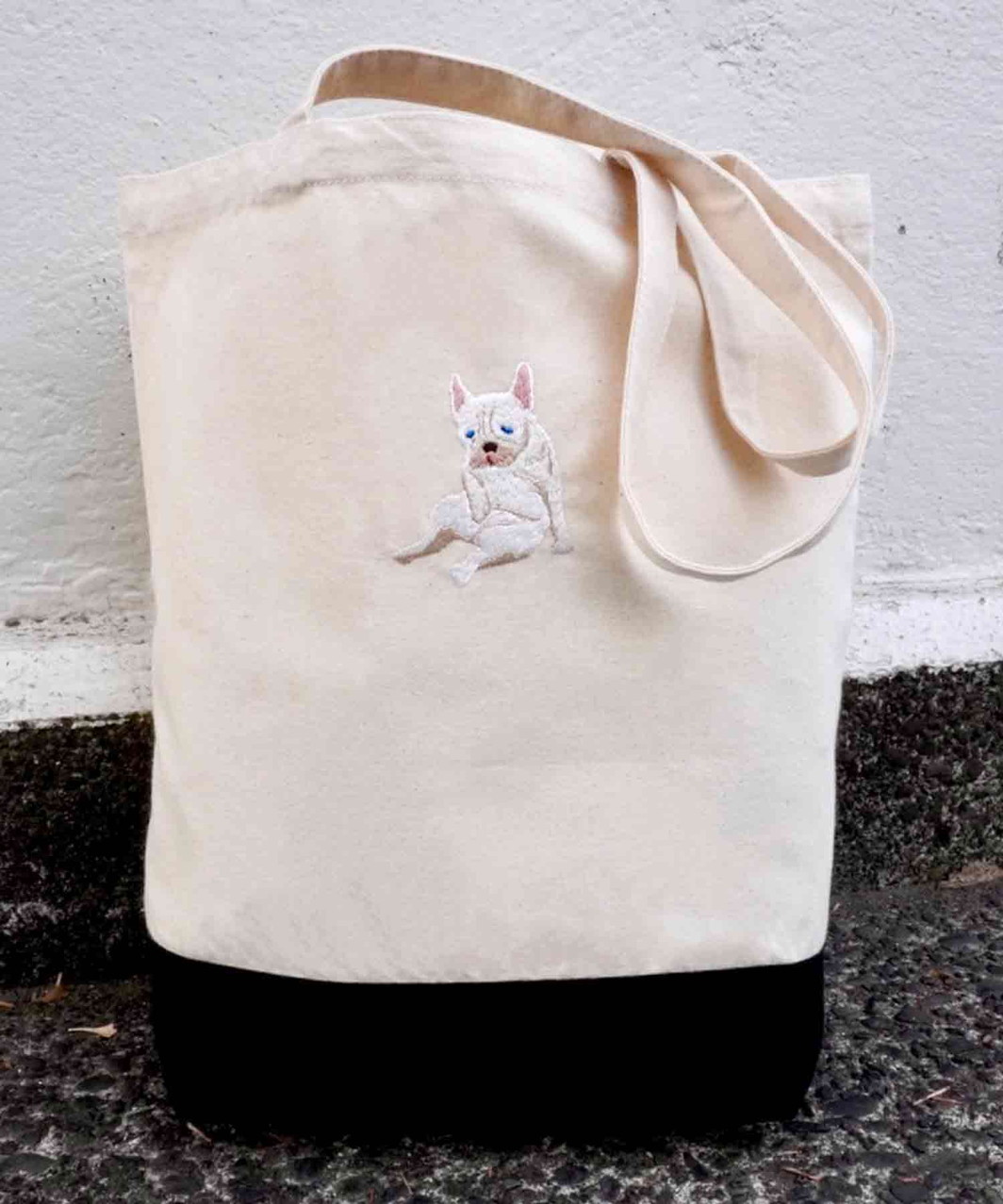 F/B CHINSURI TOTE BAG - CREAM