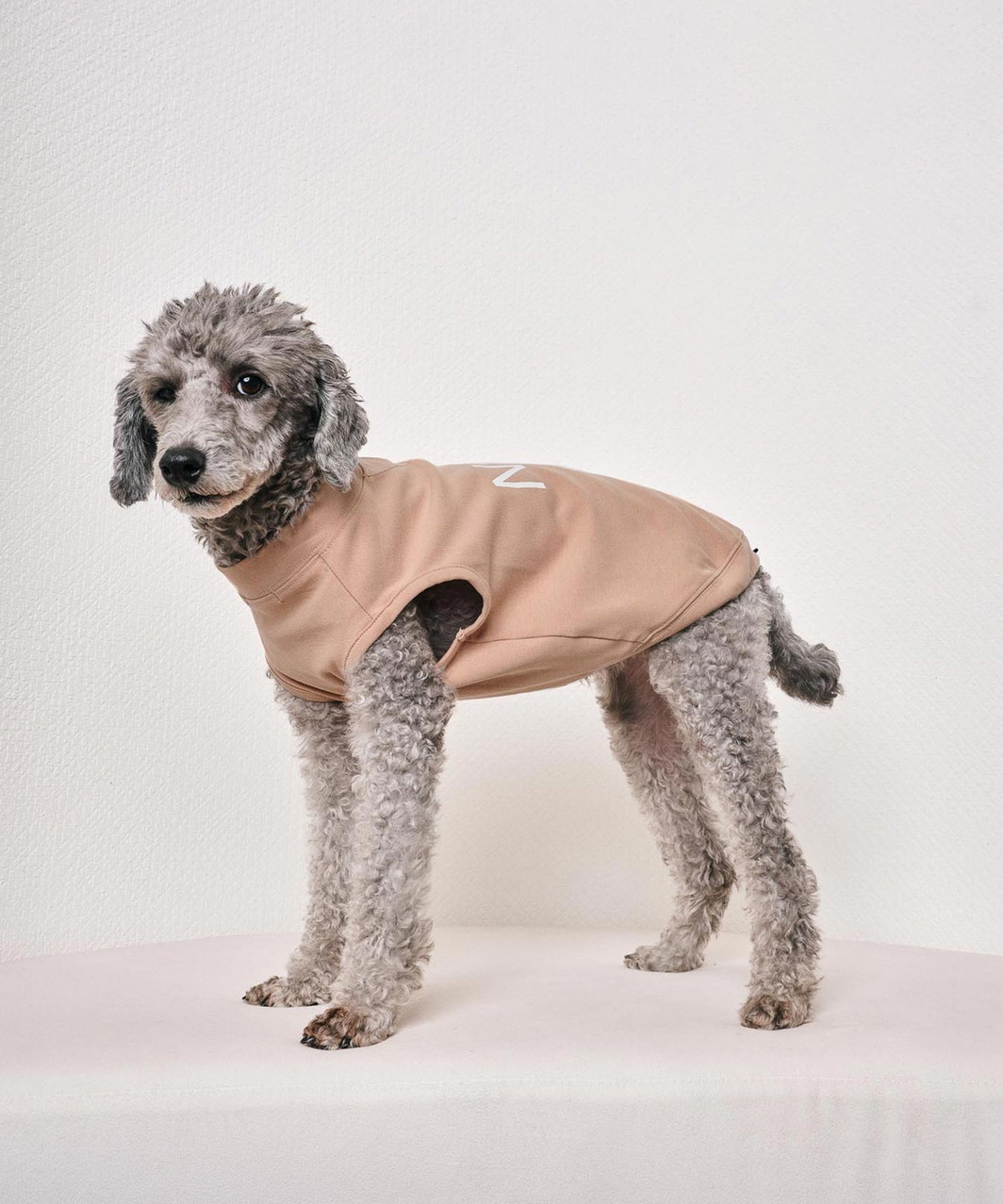 【N21】 LOGO TANK - BEIGE