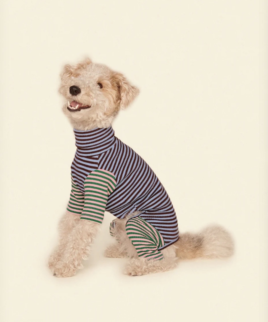 EARTH AND SKY ONESIE - MIXED BLUE/BROWN