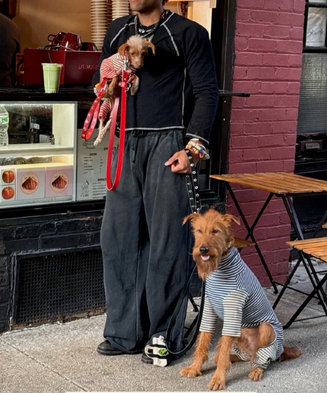 EARTH AND SKY ONESIE - MIXED BLUE/BROWN