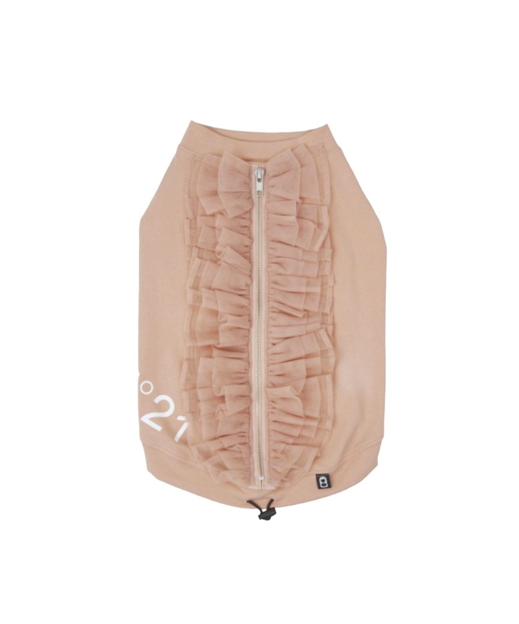 【N21】 FRILL TANK - BEIGE
