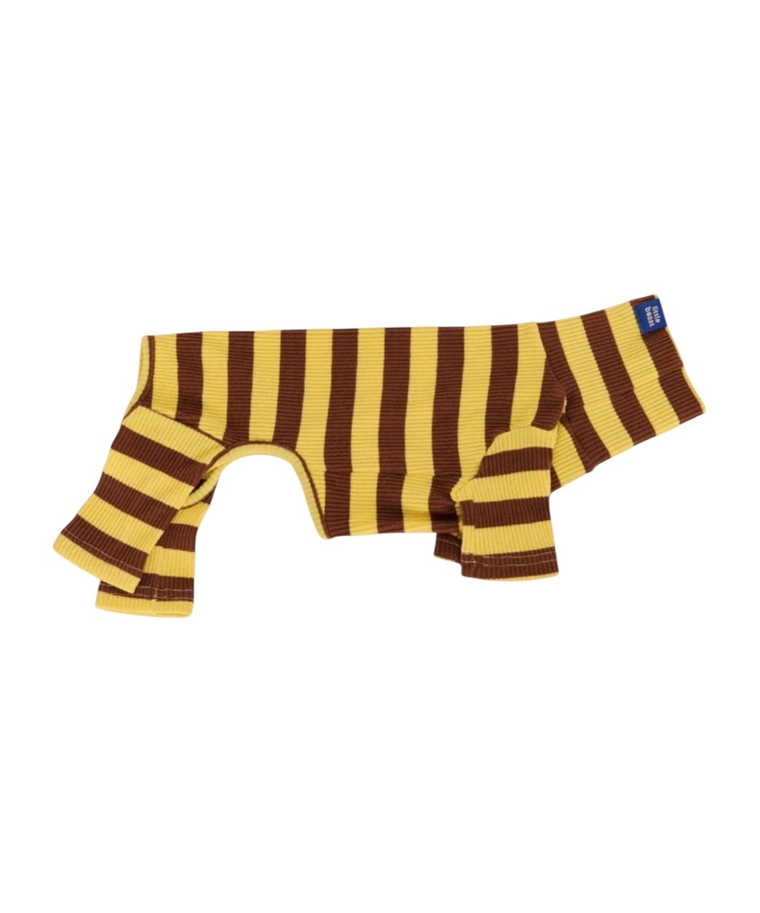 DIJON ONESIE - YELLOW/BROWN