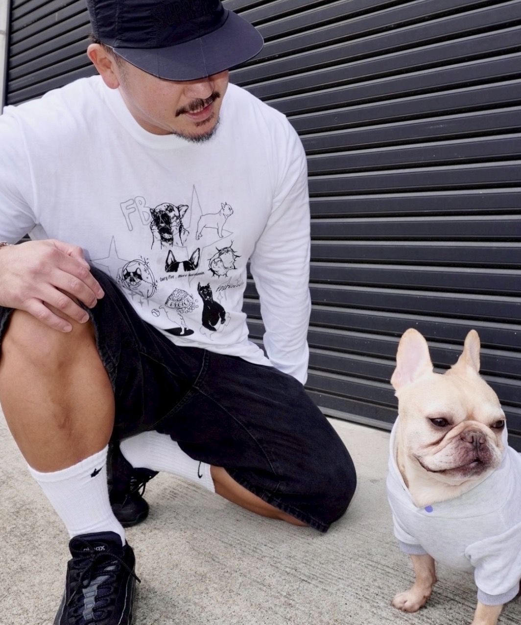 HAPPY FRENCHIE DAYS L/S - GREY