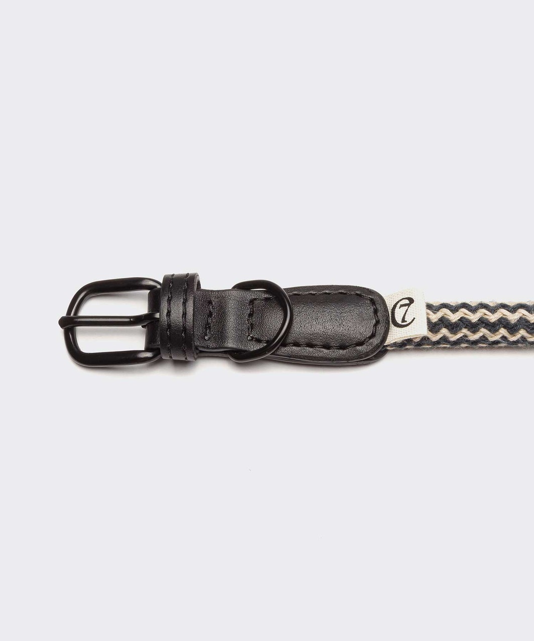 DOG COLLAR MAUERPARK ZIGZAG - BLACK