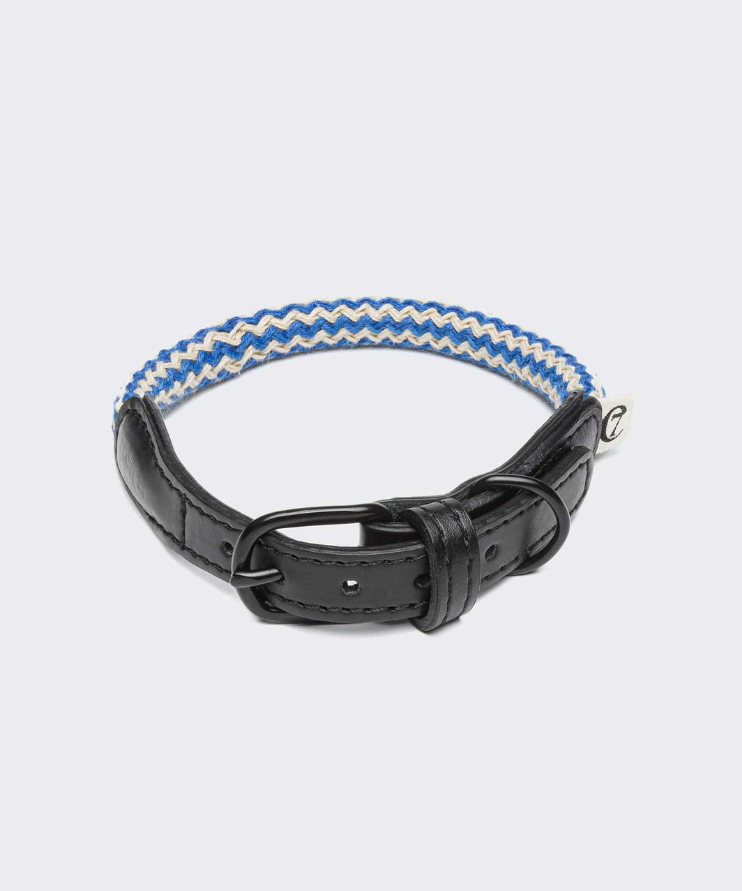 DOG COLLAR MAUERPARK ZIGZAG - BLACK