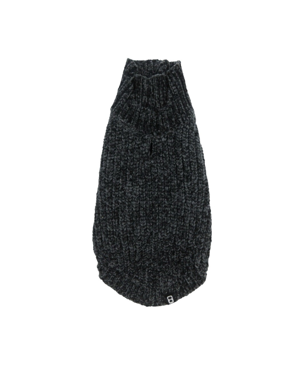 CHENILLE YARN SWEATER - BLACK