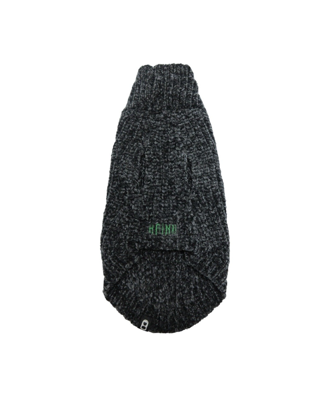 CHENILLE YARN SWEATER - BLACK