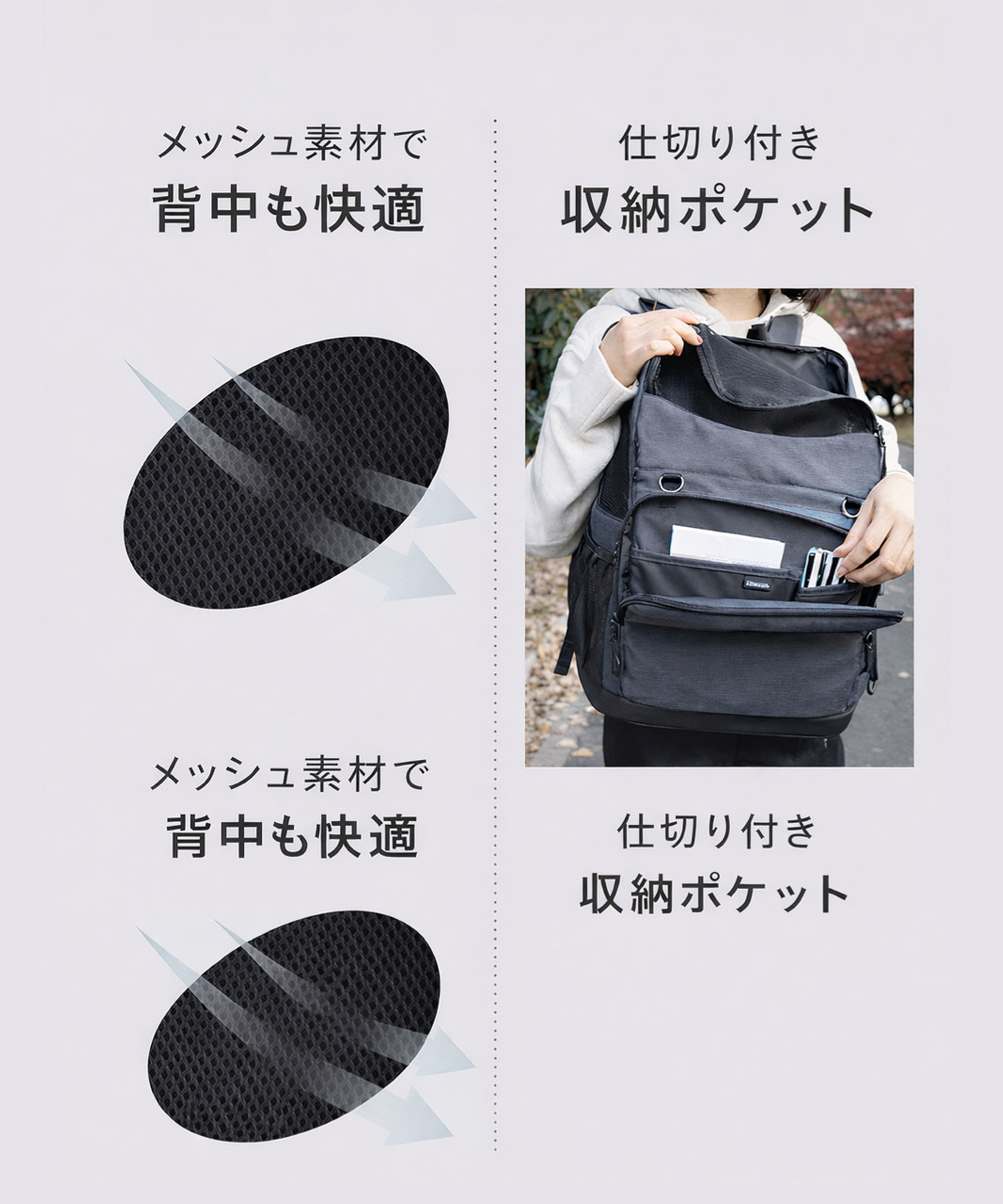 AirBuggy 3WAY BACKPACK CARRIER NAVY