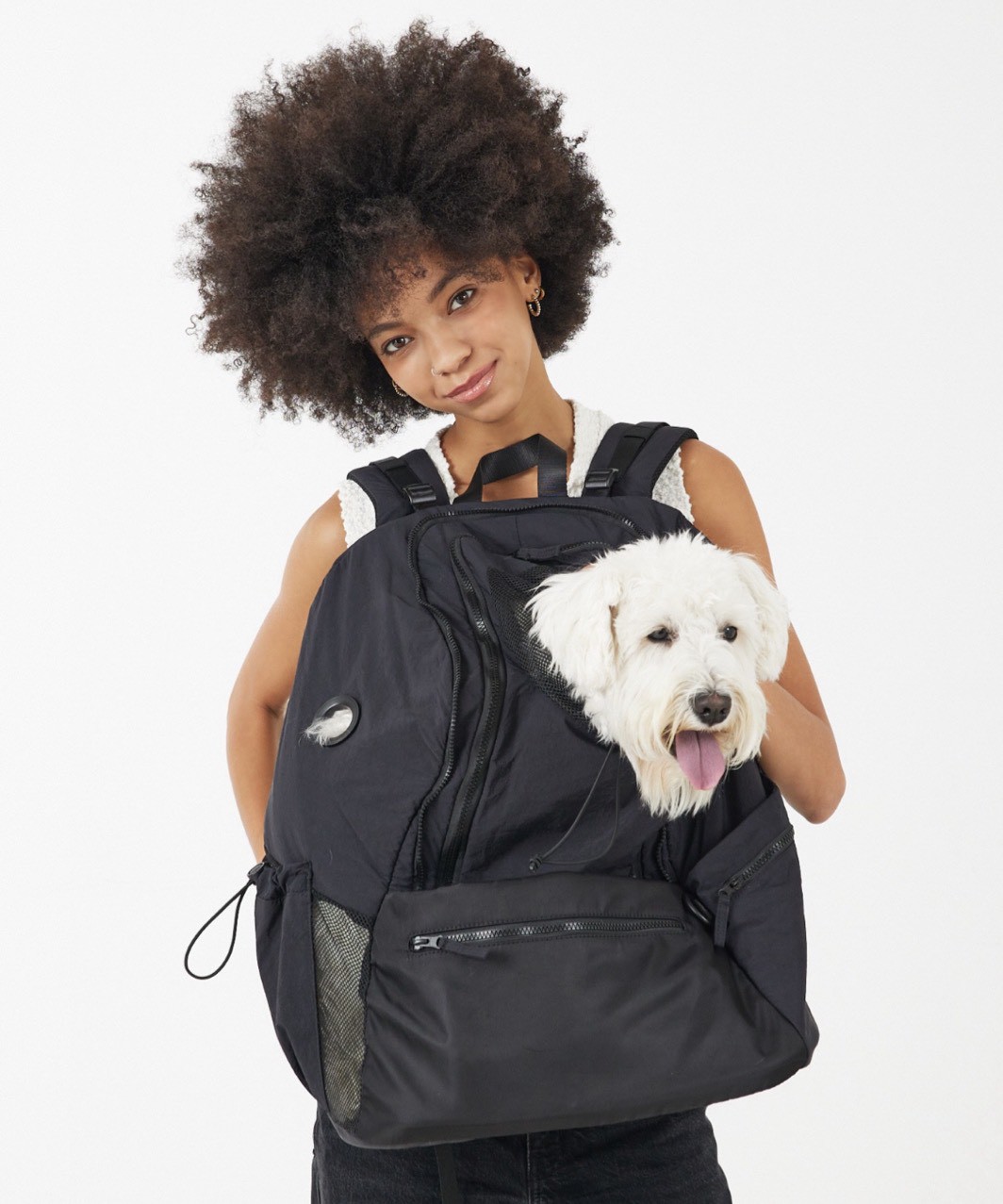【MATIE】PET CARRY SACK - BEIGE