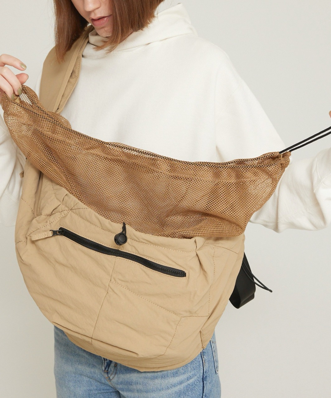 PET CARRY SHOULDER - KHAKI