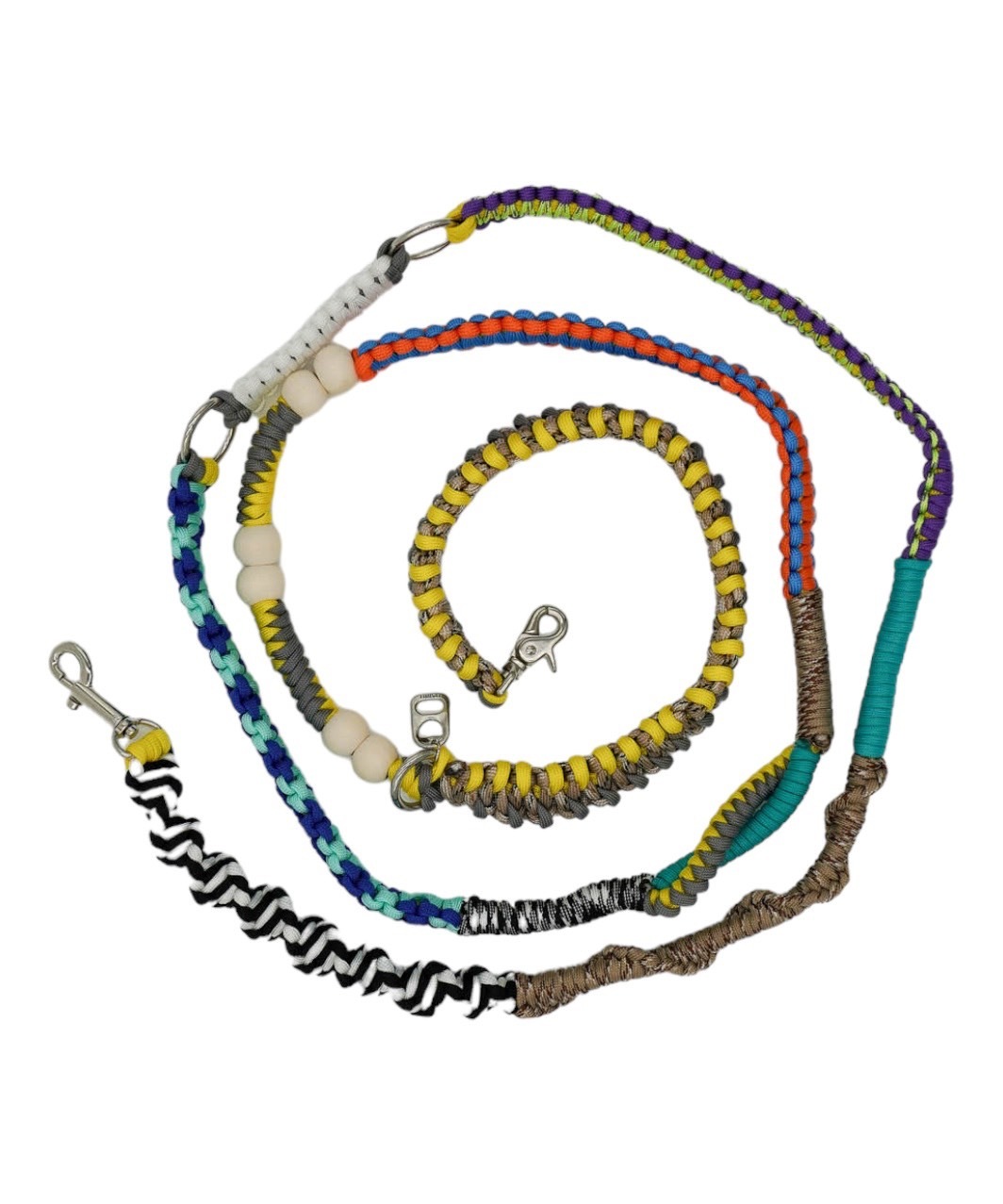 RIOCA×PEGION SHOULDER LEASH NO,1 (No ball) - GREY×BLACK