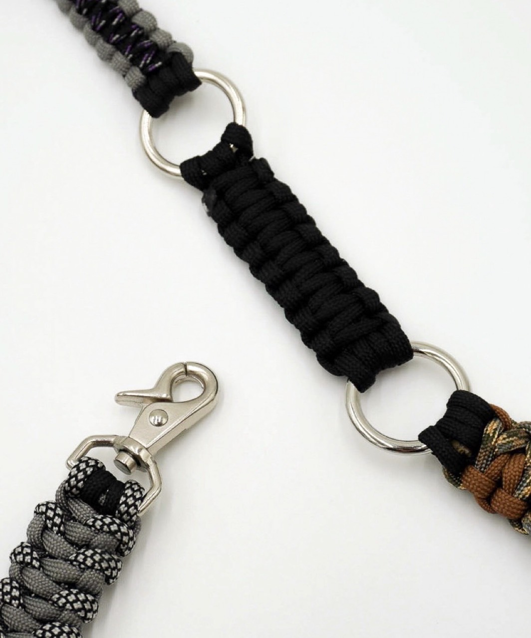 RIOCA×PEGION SHOULDER LEASH NO,1 (No ball) - GREY×BLACK