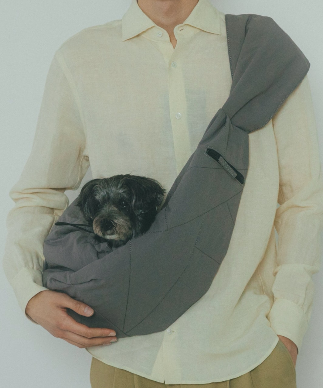 PET CARRY SHOULDER - BLACK