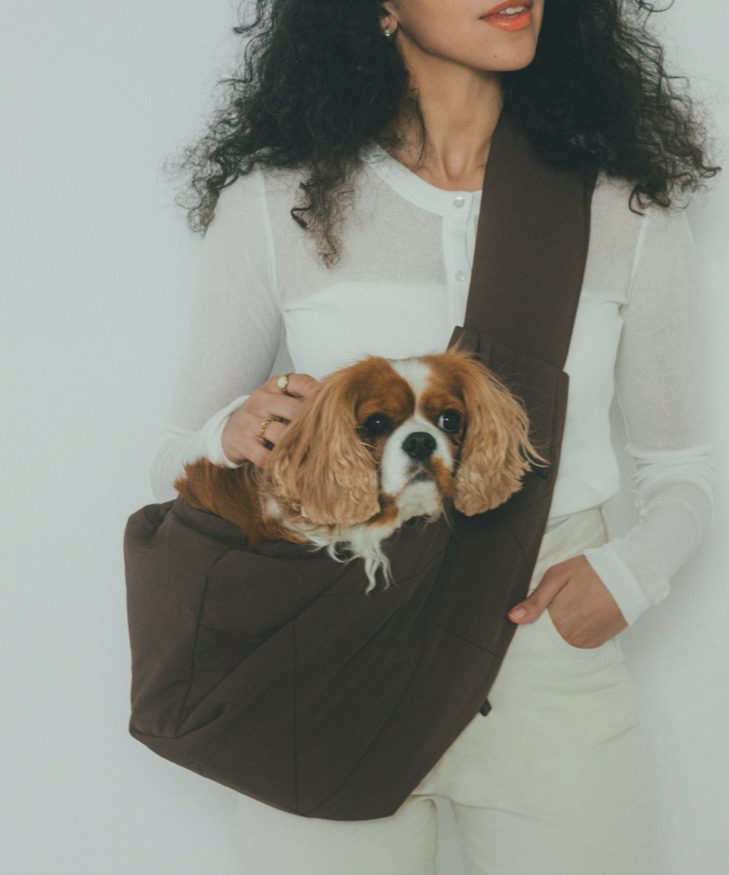 PET CARRY SHOULDER - GREY