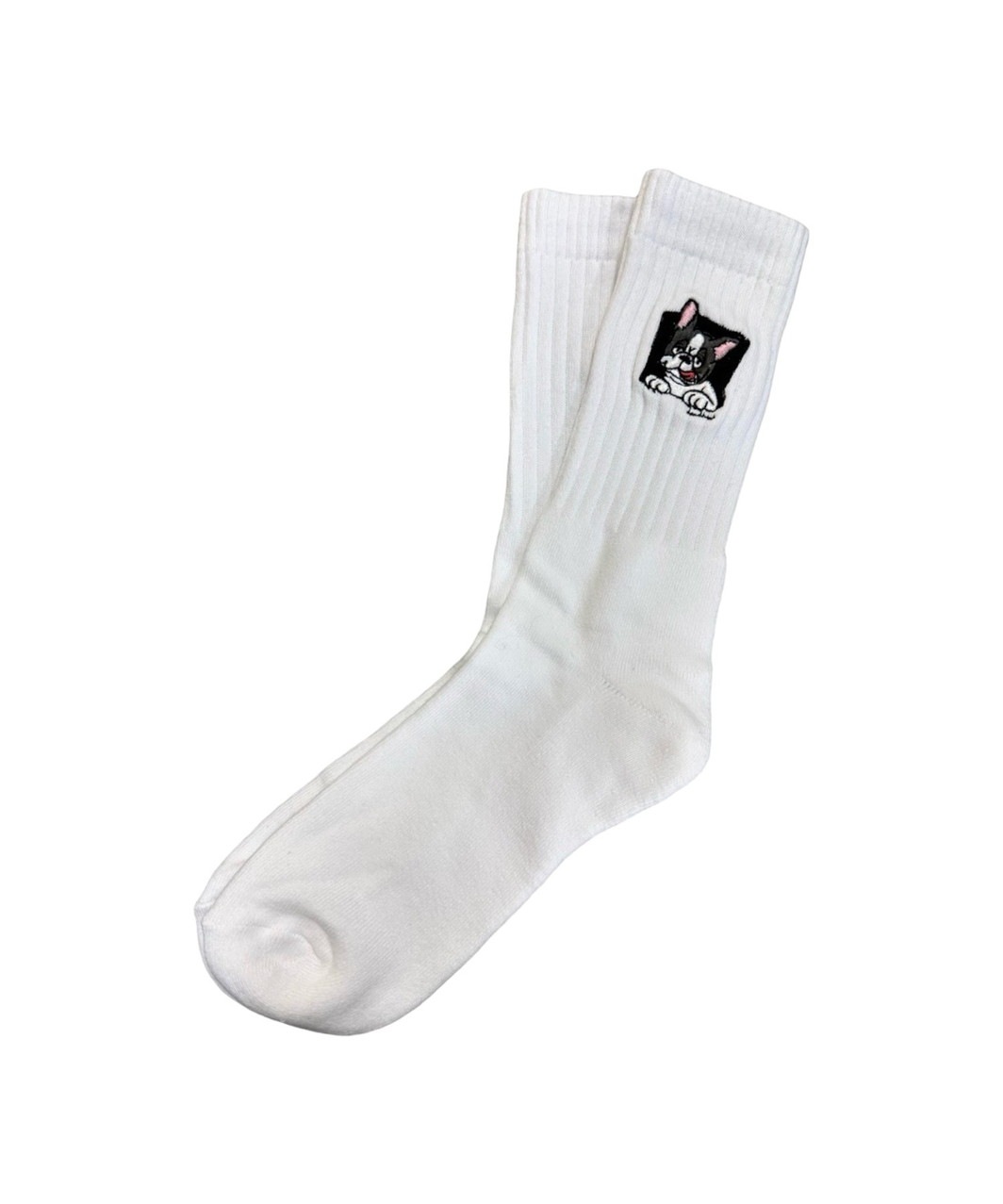 FRENCHI BULL DOG SOCKS - PIED
