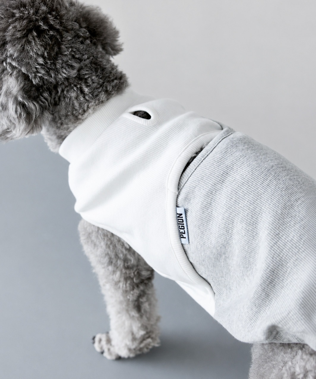DOCKING TANK TOP - GREY/WHITE