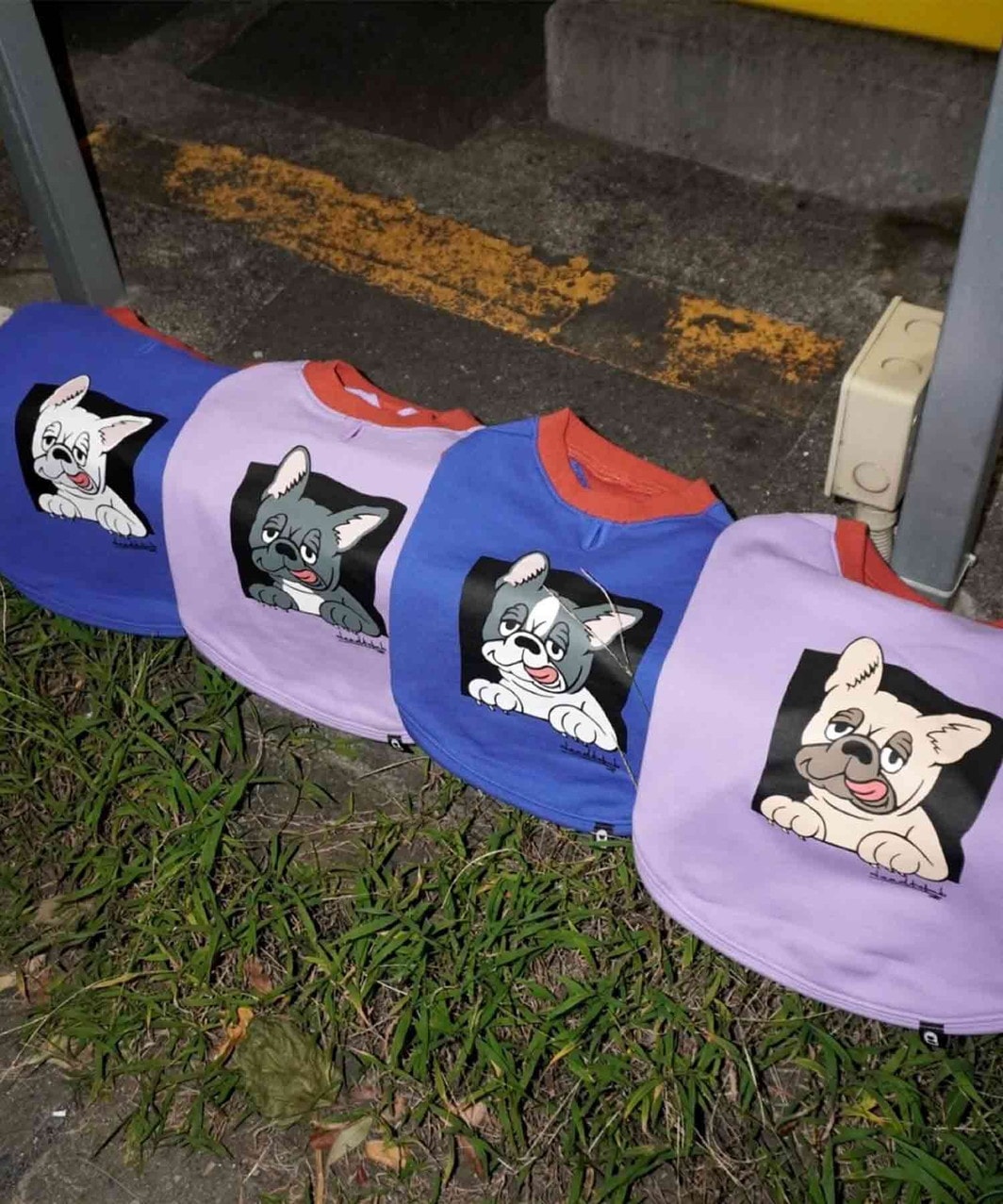 FRENCHI BULL DOG TANK - BLU×PIED