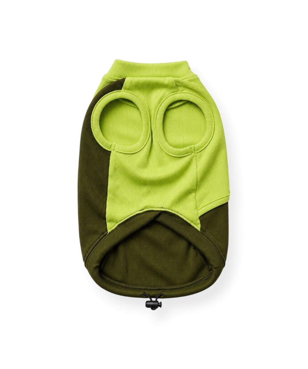 DOCKING TANK TOP - KHAKI/NEON GREEN