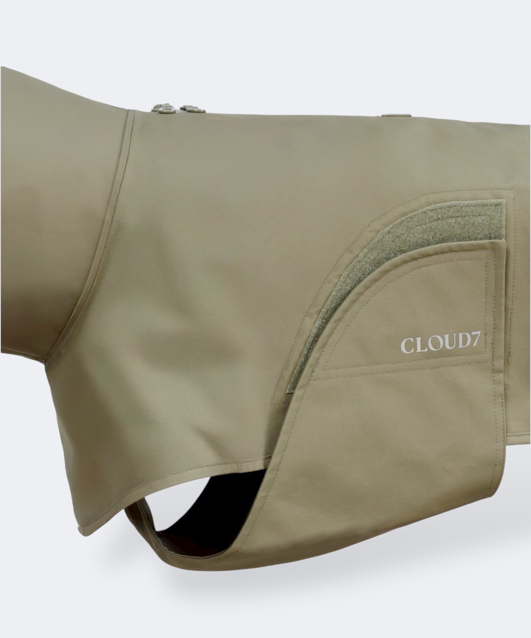DOG RAINCOAT HELGOLAND - KHAKI