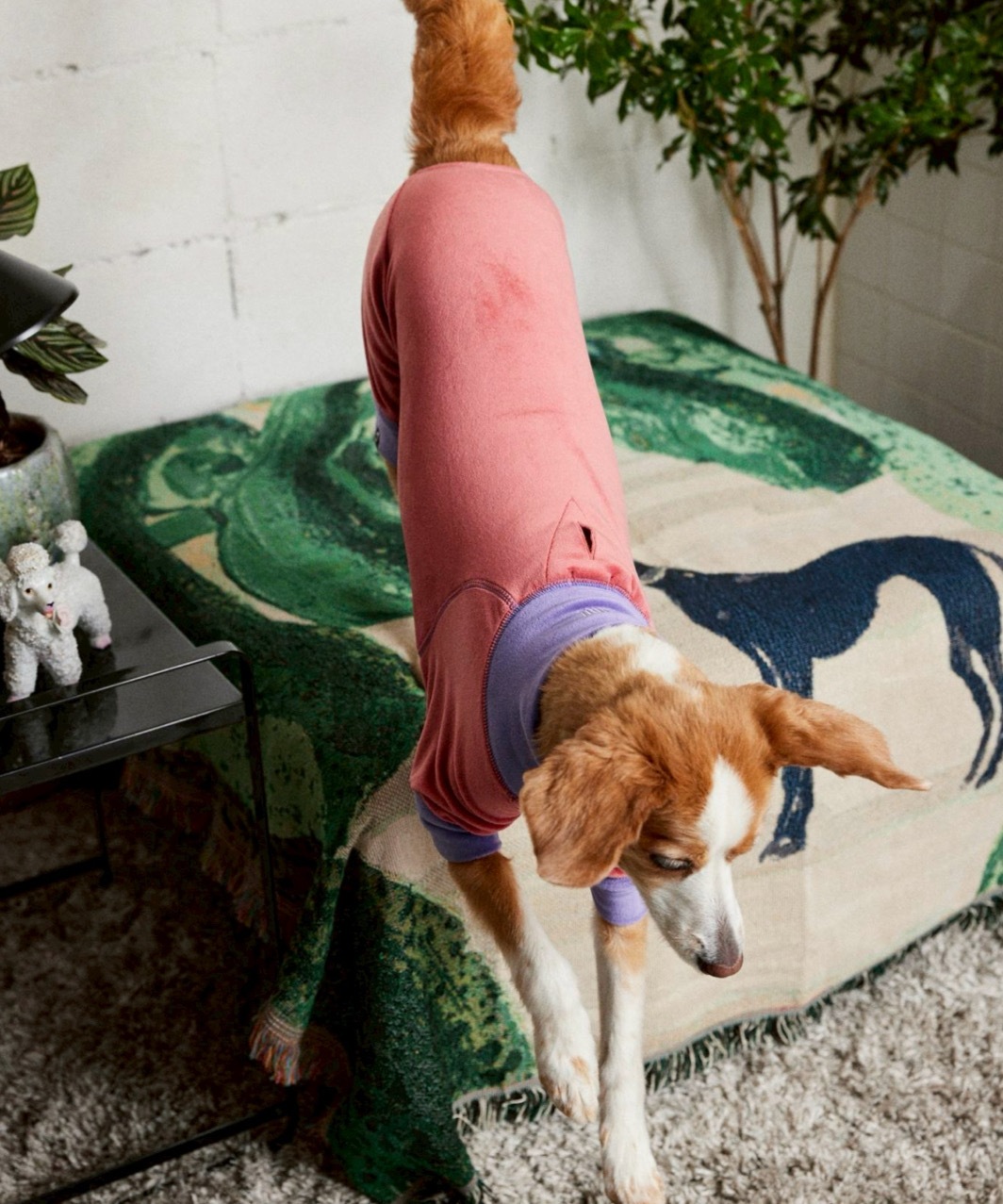 FUR VELOUR ROMPERS - PNK/PPL