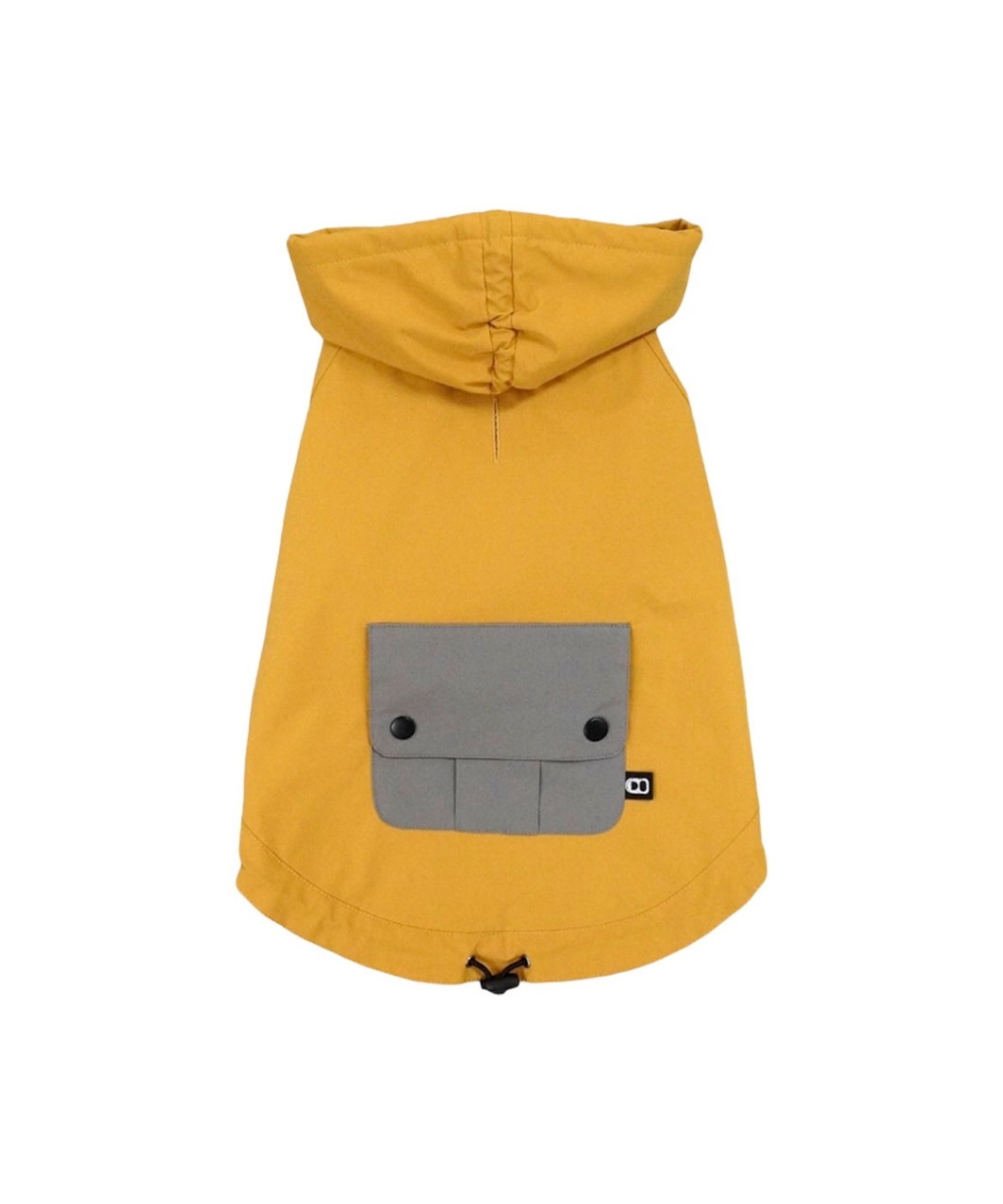 DRAWSTRING RAINCOAT - YELLOW