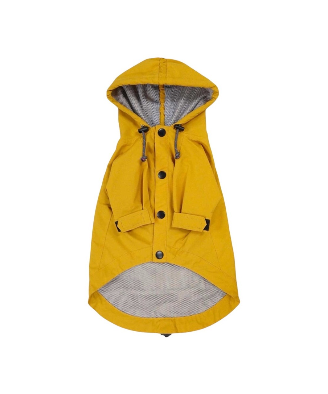 DRAWSTRING RAINCOAT - YELLOW