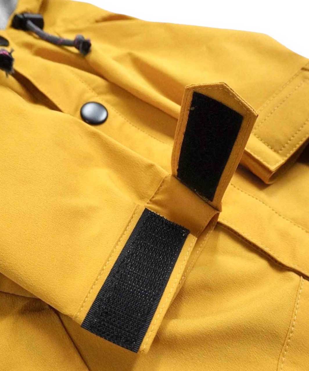 DRAWSTRING RAINCOAT - YELLOW