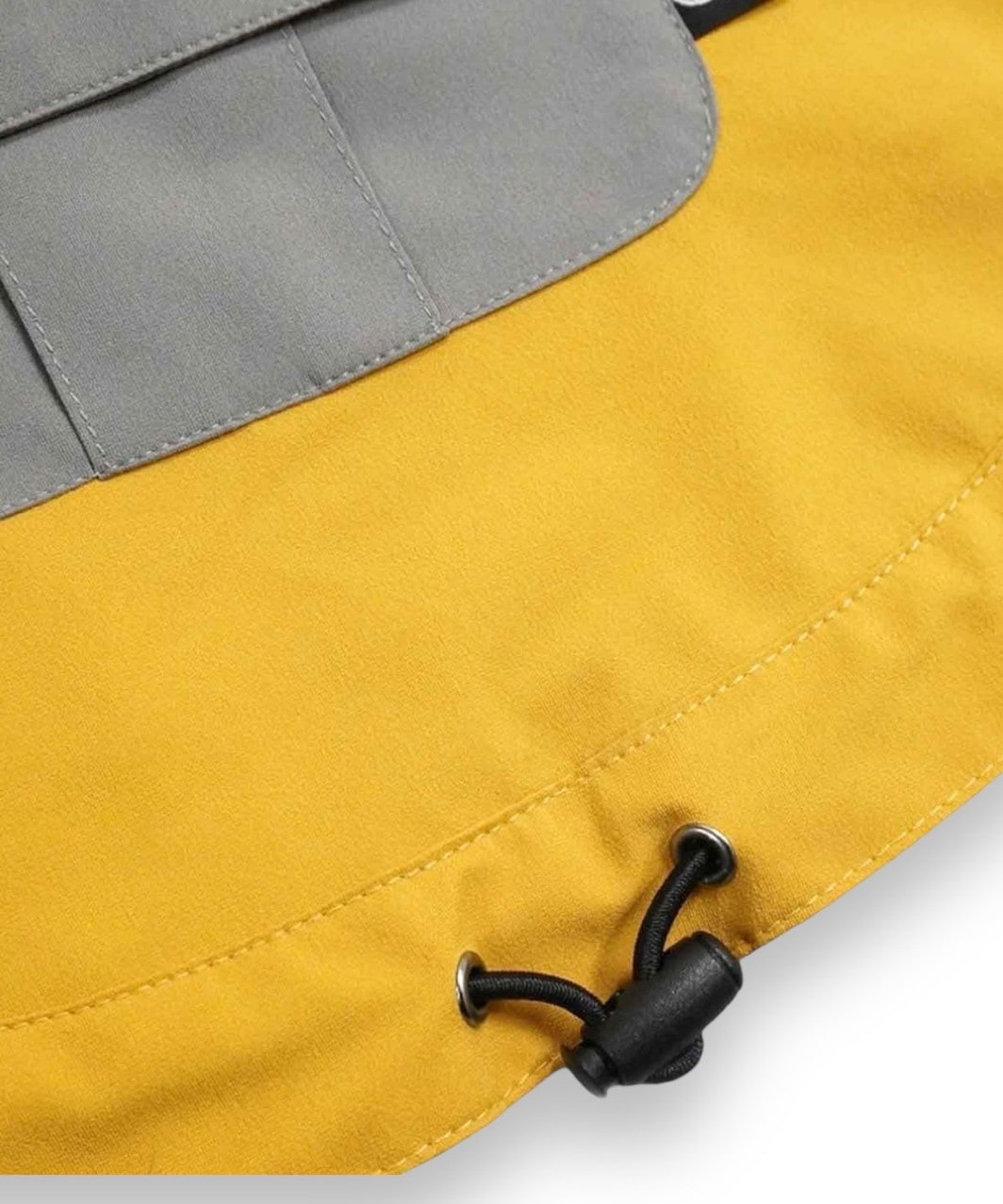 DRAWSTRING RAINCOAT - YELLOW