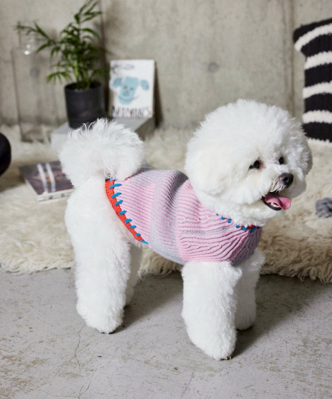 STITCHED KNIT - PINK